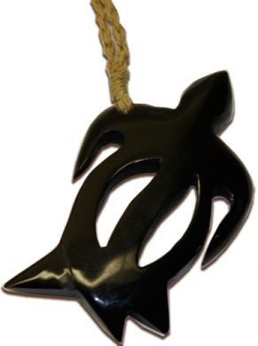 Buffalo Horn Tutle Pendant Necklace