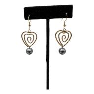 Earring with Faux Pearl