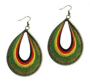 Rasta Dream Catcher Earrings