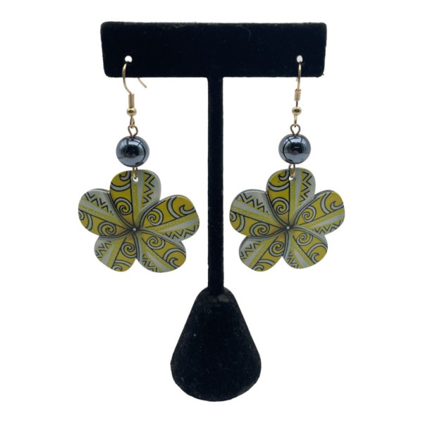 Tribal Plumeria with Pearl