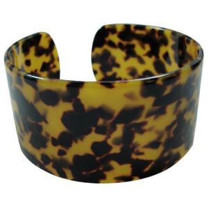 Turtle Shell Bracelet 4.5cm - Brown/Black