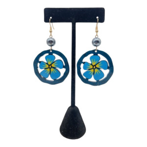 Blue Flower Earrings
