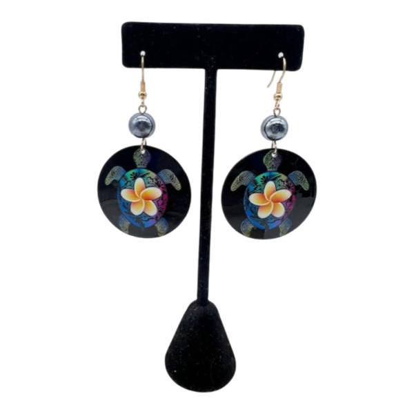 Vibrant Turtle Earrings